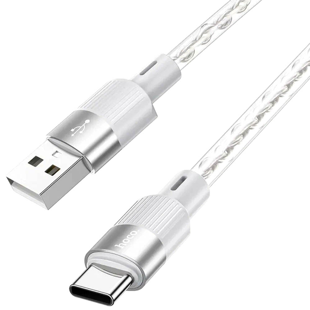 Кабель HOCO X99 USB Type С, 3 A, длина 1 метр, цвет серый