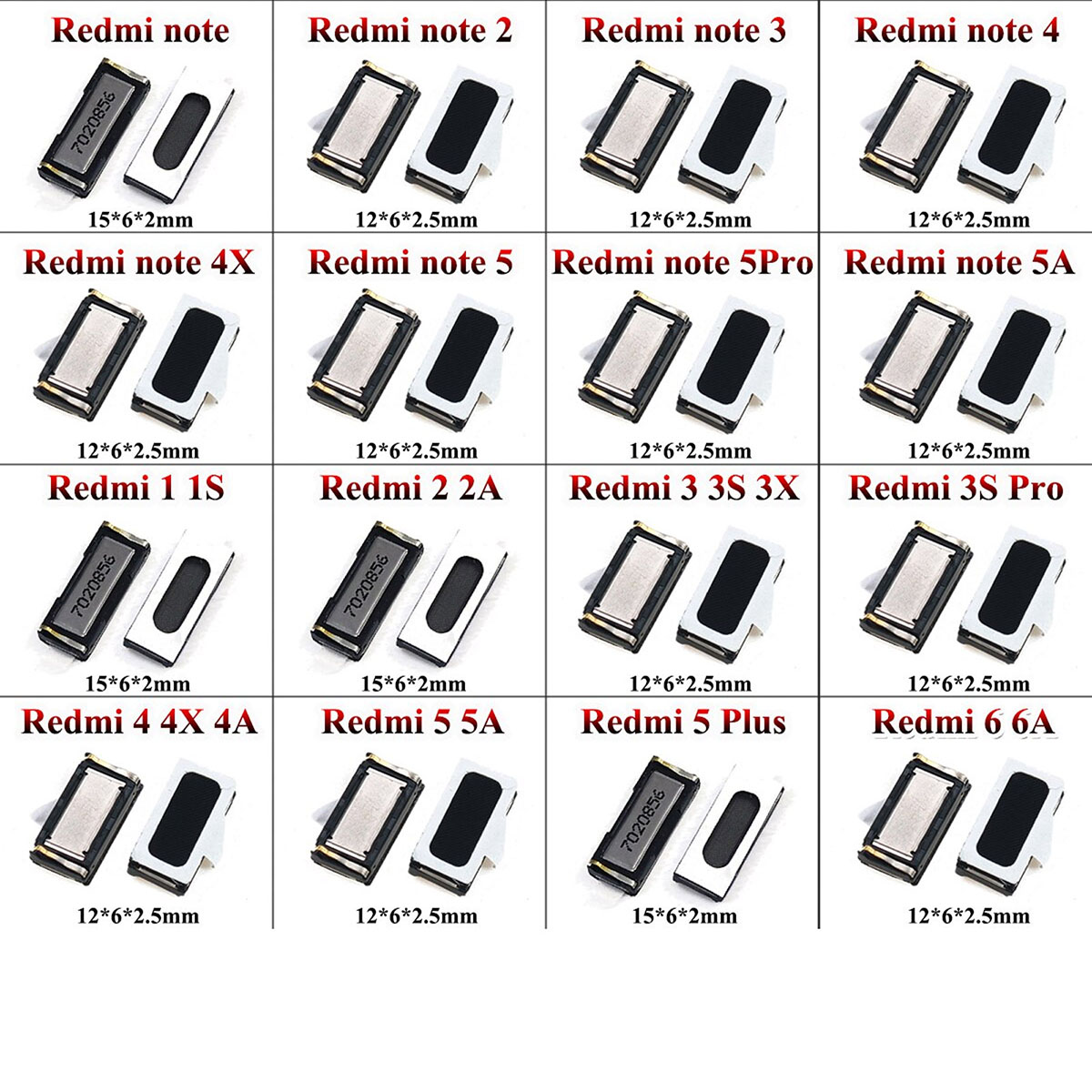 Динамик (speaker) для Nokia 3, Nokia 2, Nokia 5, Nokia 8, Xiaomi Redmi Note 5A, Xiaomi Redmi Note 5A Prime. Динамик (speaker) для Nokia 3, Nokia 2, Nokia 5, Nokia 8, Xiaomi Redmi Note 5A, Xiaomi Redmi Note 5A Prime.