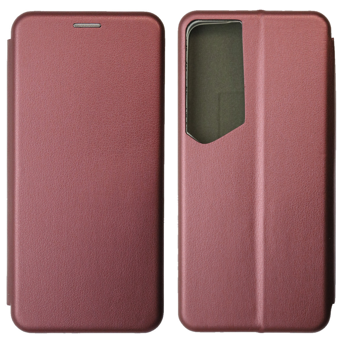 Чехол книжка STYLISH для TECNO Pova 4, Pova Neo 2, экокожа, визитница, цвет бордовый Чехол книжка STYLISH для TECNO Pova 4, Pova Neo 2, экокожа, визитница, цвет бордовый