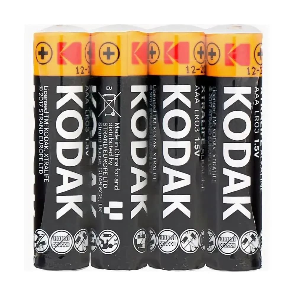 Батарейка KODAK XtraLife R03 AAA Shrink 4 Alkaline 1.5V