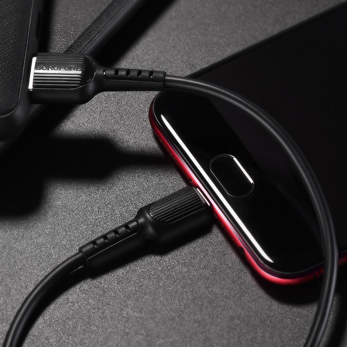 Кабель BOROFONE BX16 Easy Micro USB, 2A, длина 1 метр, силикон, цвет черный