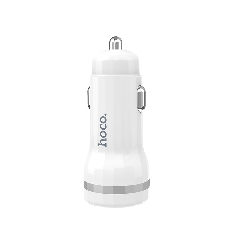 АЗУ (Автомобильное зарядное устройство) HOCO Z27 Staunch, 2 USB, цвет белый