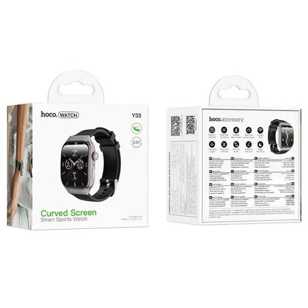 Смарт часы HOCO Y33 Smart sports watch (call version), цвет черный