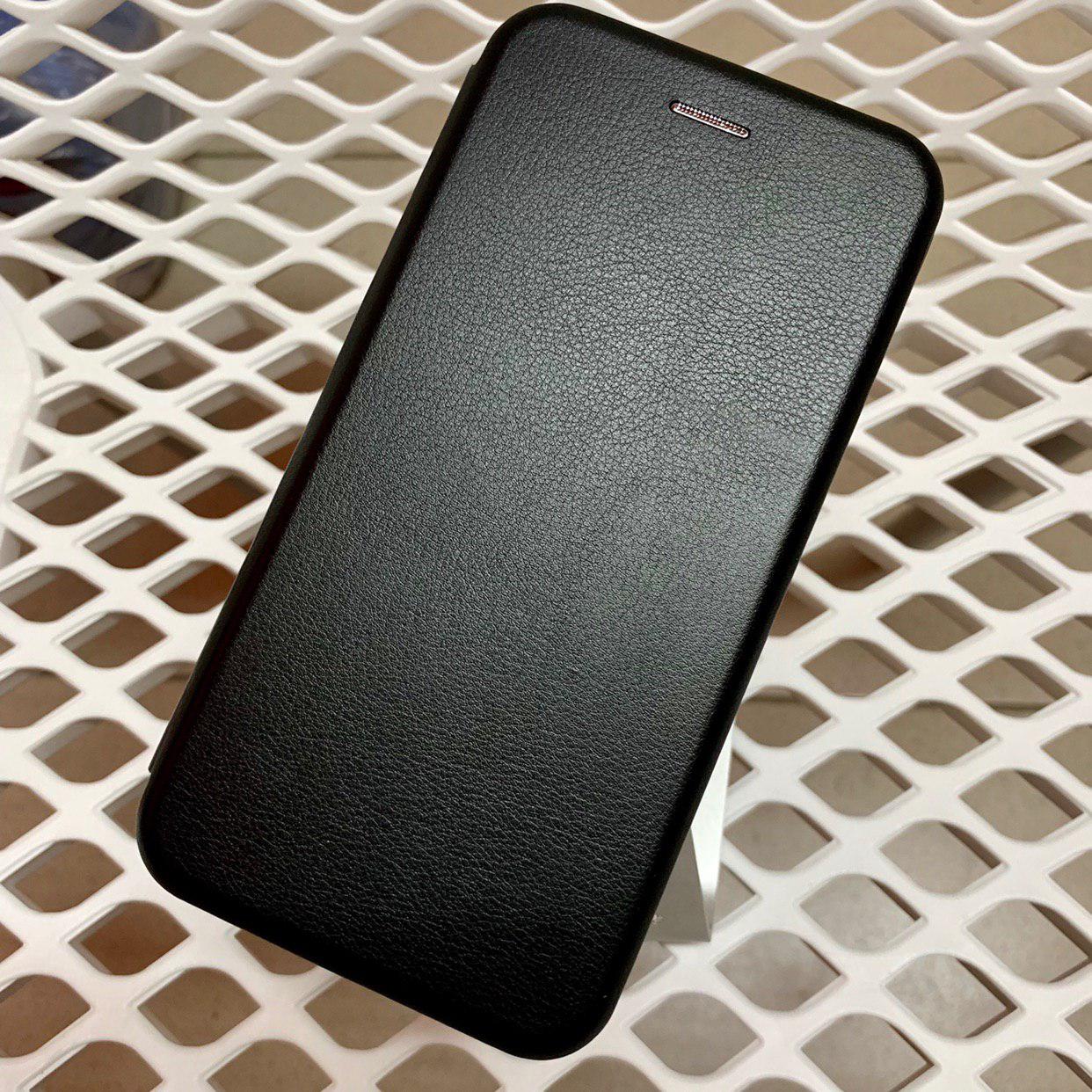 Чехол книжка для HUAWEI Y9 2018, Y9 PRO, экокожа, визитница, цвет черный.