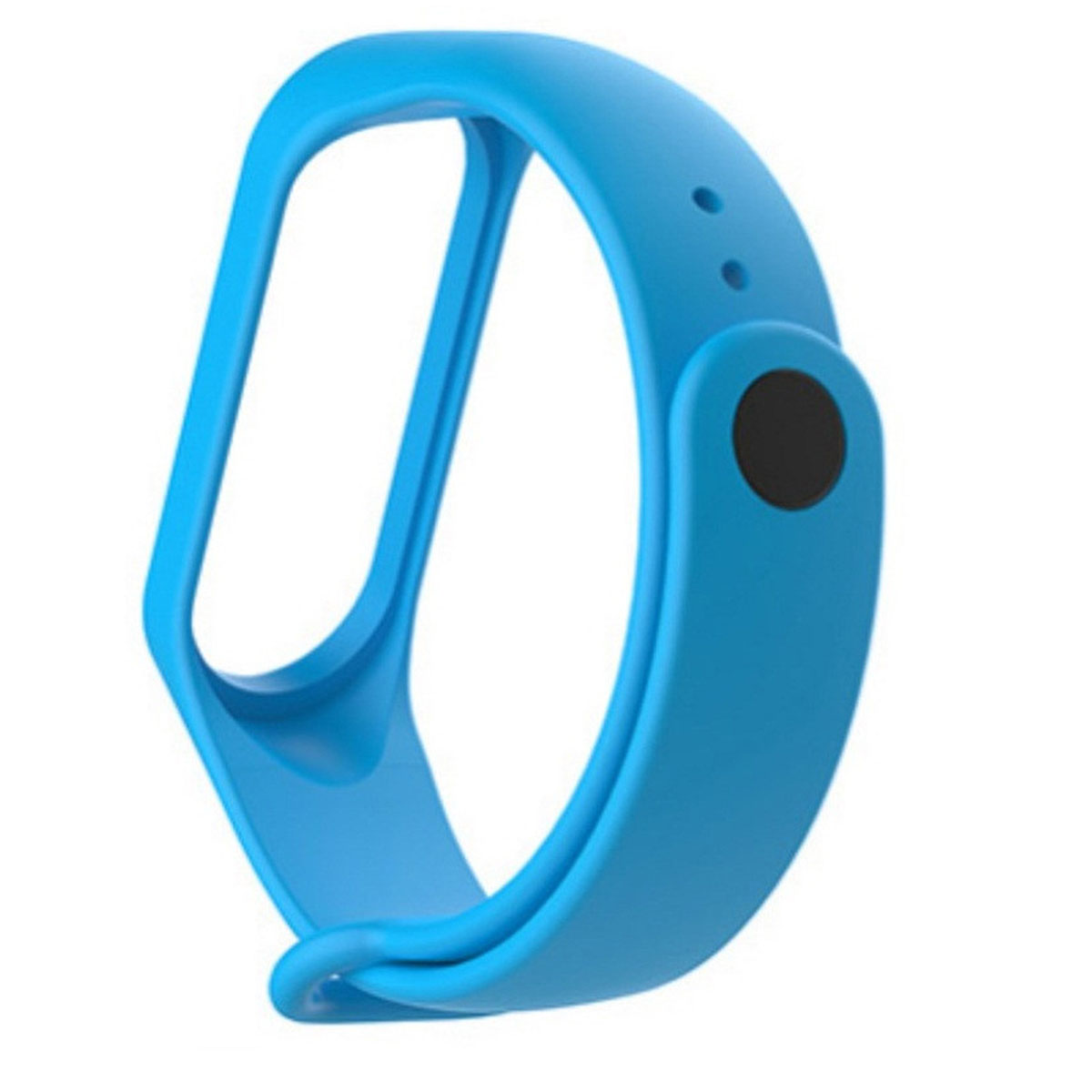 Ремешок на запястье, браслет для XIAOMI Mi Band 3, 4, силикон, цвет голубой