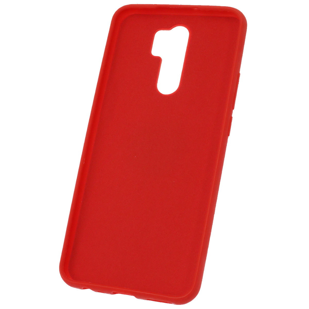 Чехол накладка RING для XIAOMI Redmi 9, силикон, кольцо держатель, цвет красный