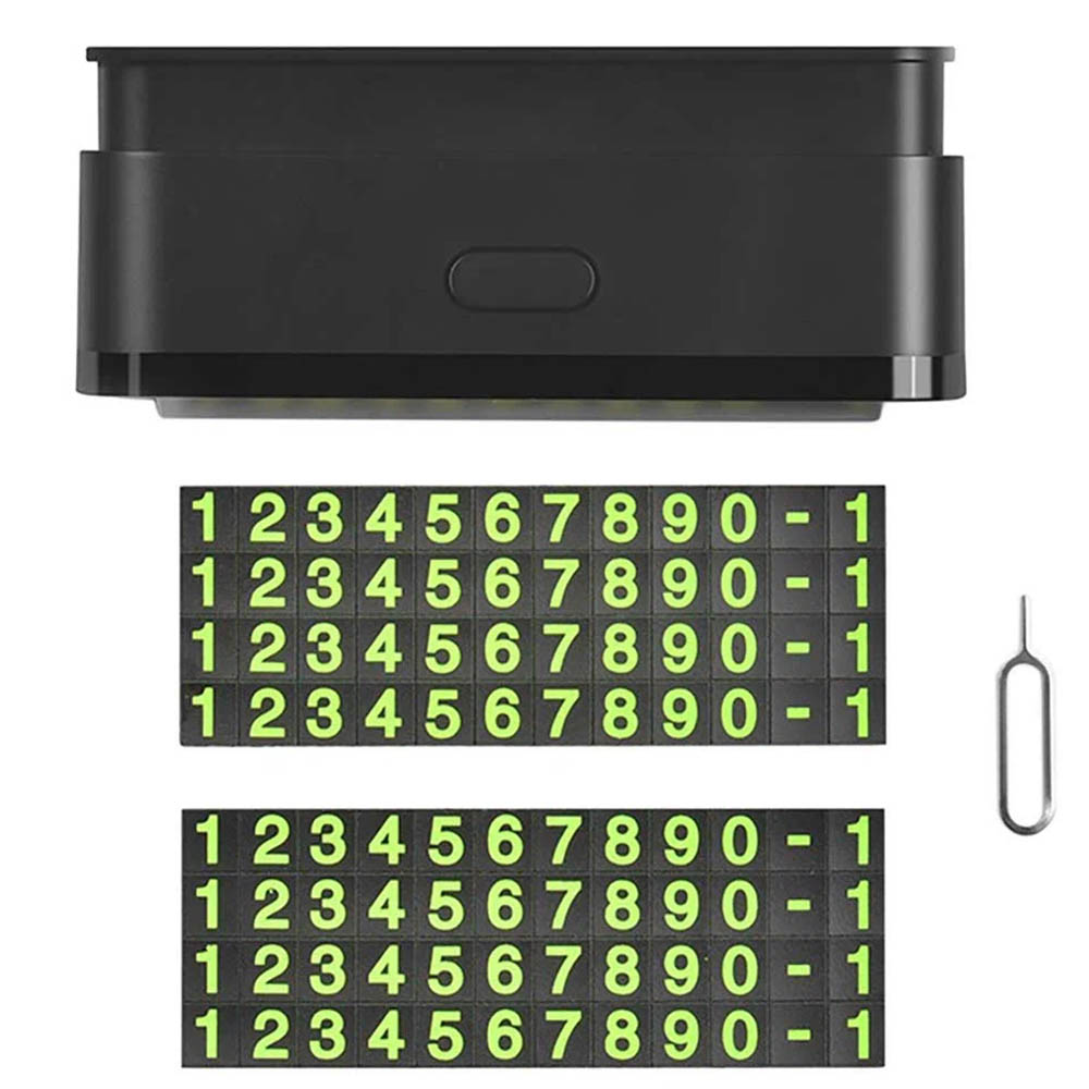 Парковочная визитка HOCO CPH19  One-click hidden signage с номером телефона, цвет черный | Последняя цена