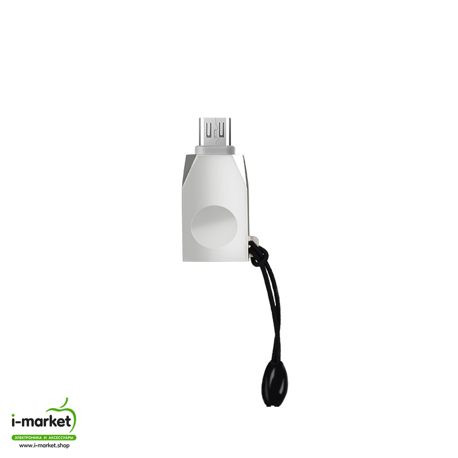 HOCO UA10 OTG переходник Micro-USB, цвет серебристый.
