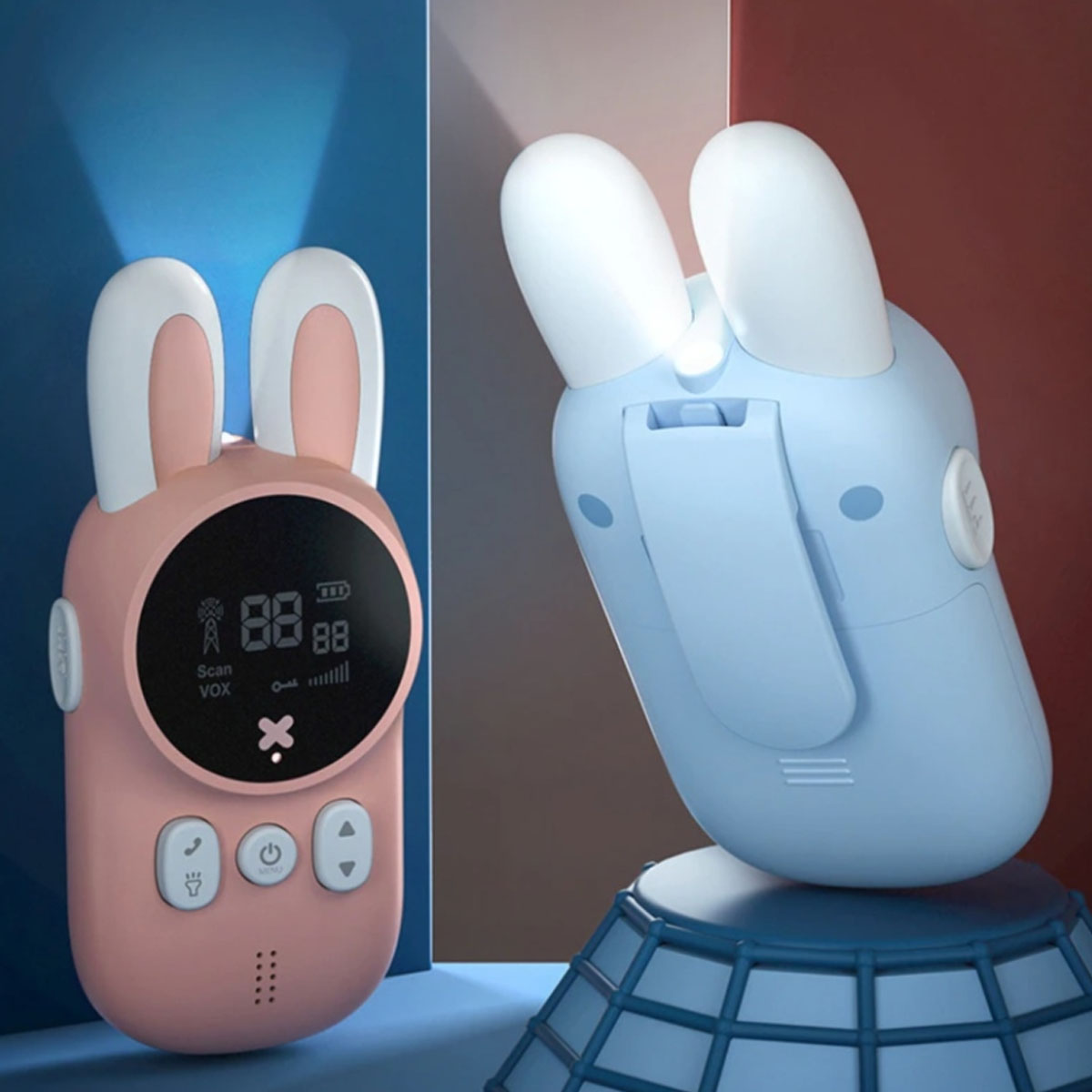 Игровой набор, рации детские Kids Walkie talkies, форма зайчика (распродажа -50%)