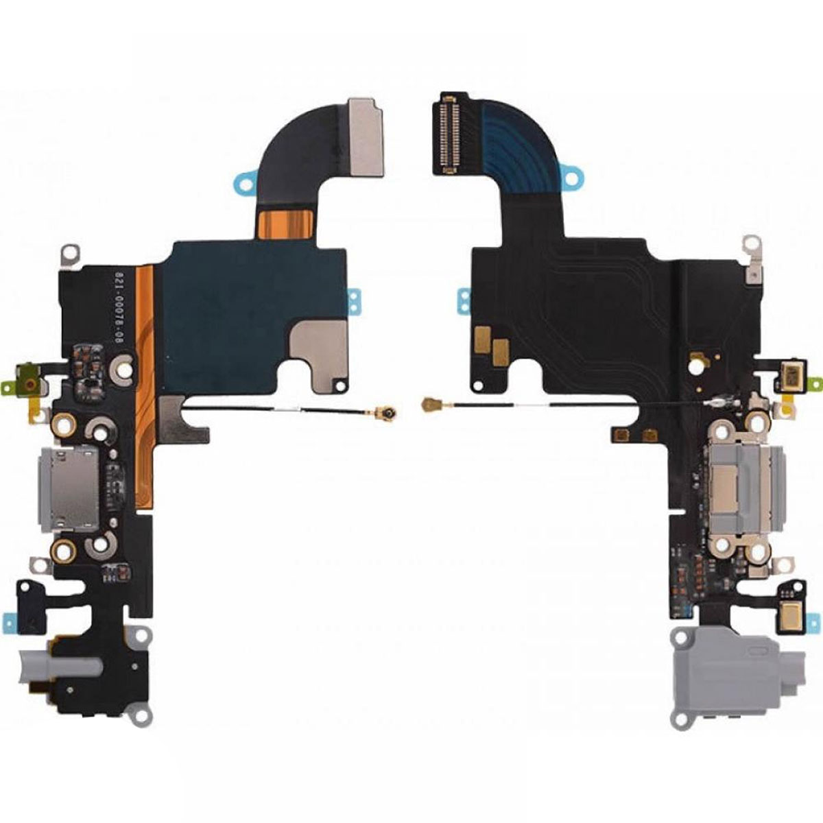 Шлейф зарядки для APPLE iPhone 6S, цвет черный.