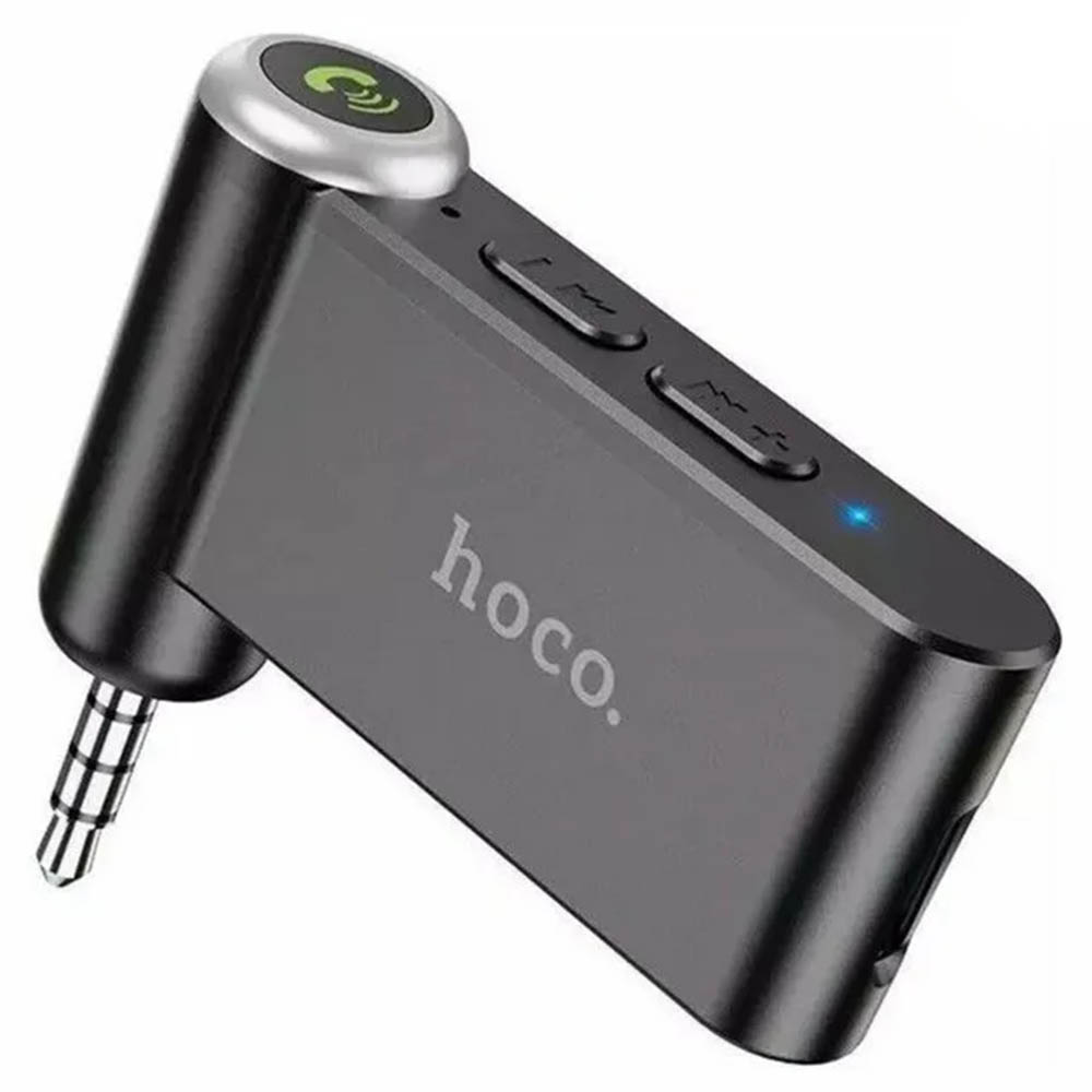 Беспроводной музыкальный приемник, AUX Bluetooth ресивер HOCO E58, цвет черный