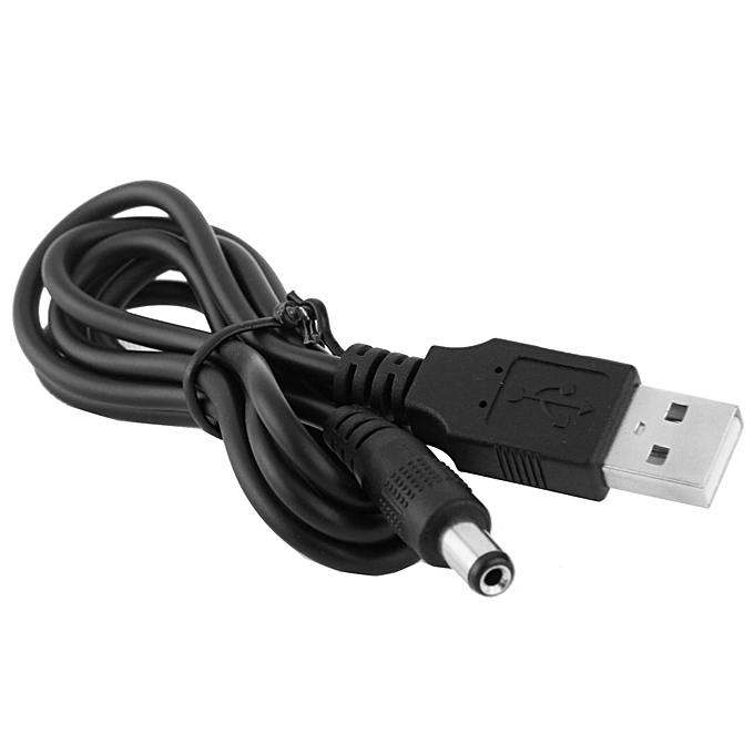 Кабель питания USB A (штекер) - DC 5.5x2.1 мм (штекер) 1.0 метр.