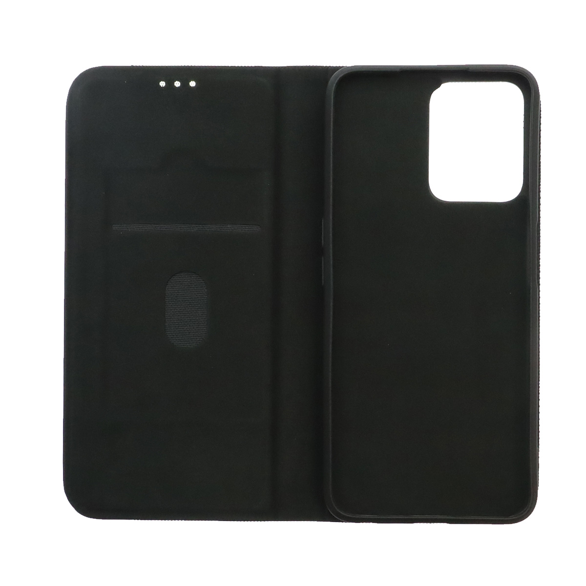 Чехол книжка MESH для Realme C35, текстиль, силикон, бархат, визитница, цвет черный
