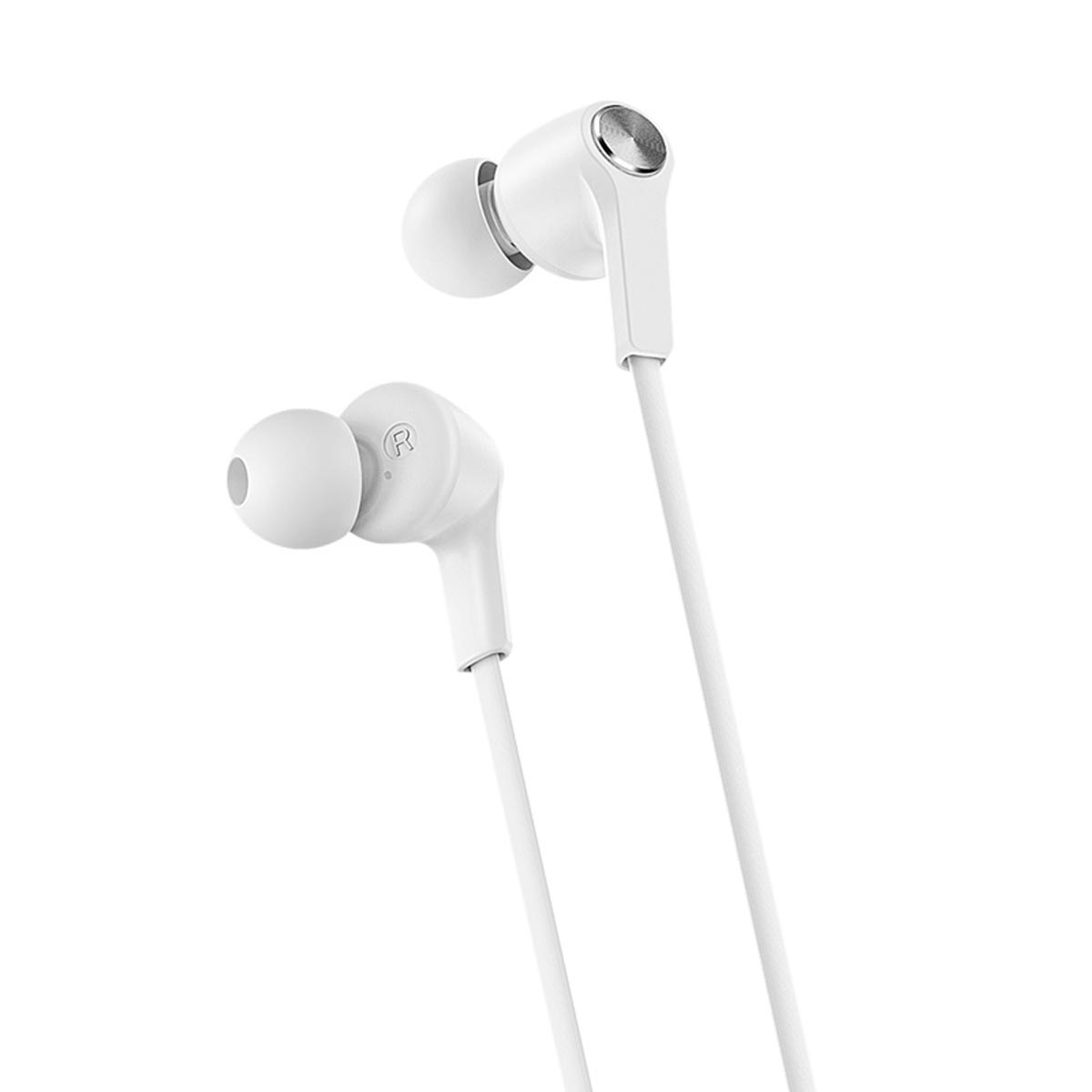 Гарнитура (наушники с микрофоном) проводная, BOROFONE BM37 Noble sound, цвет белый