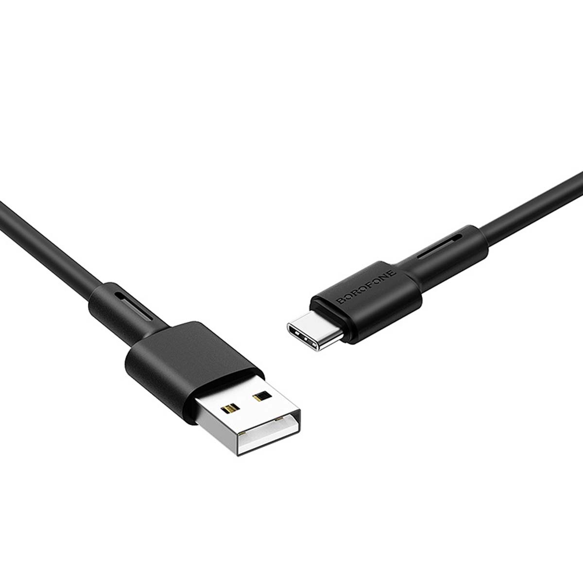 Кабель BOROFONE BX31 Soft Silicone USB Type C, длина 1 метр, цвет черный