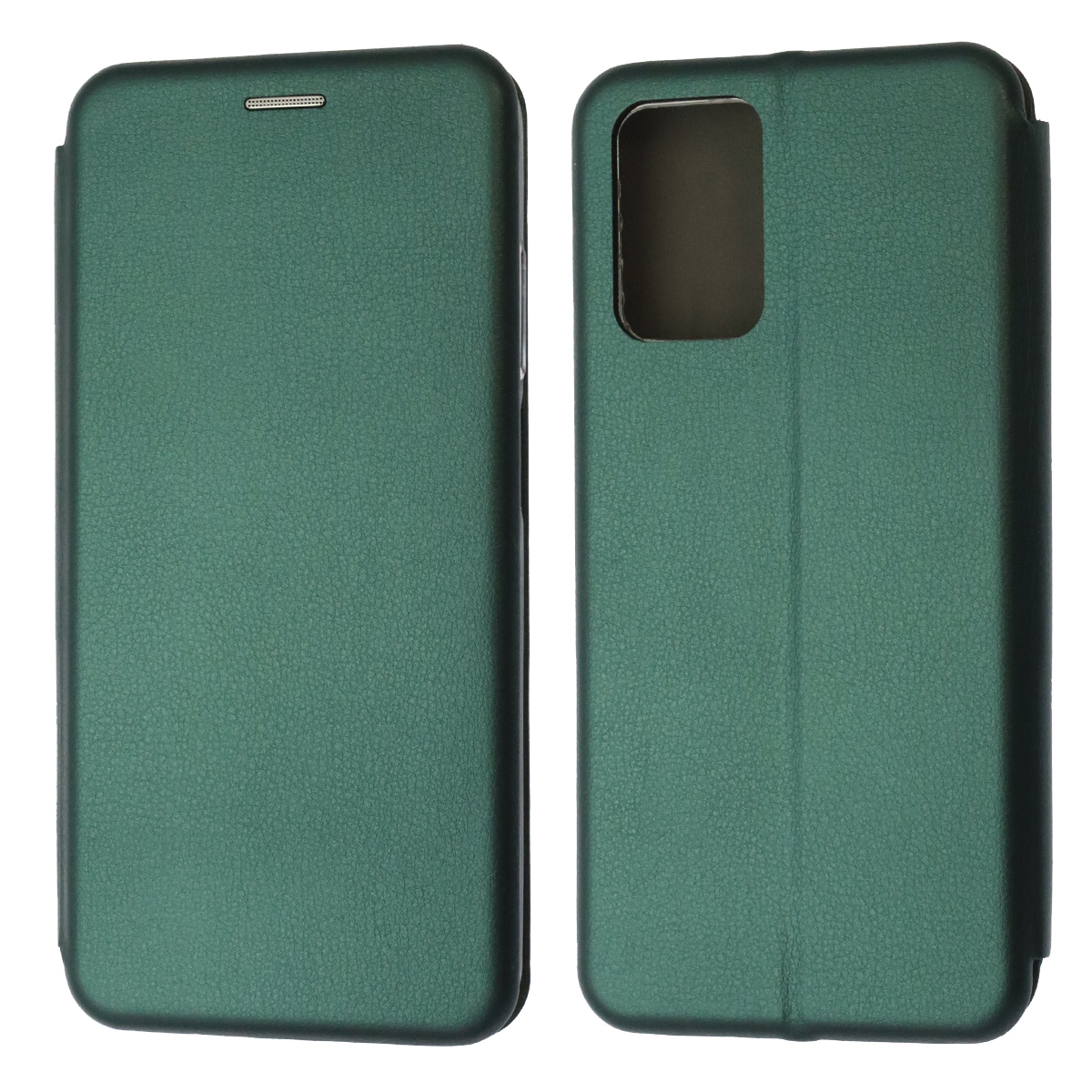 Чехол книжка STYLISH для XIAOMI Redmi 10 (2021), Redmi 10 (2022), экокожа, визитница, цвет темно зеленый