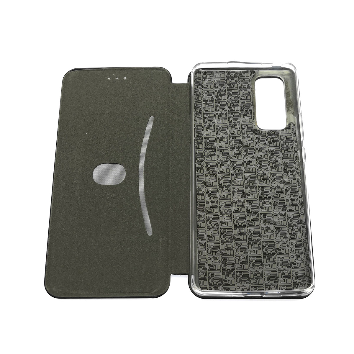 Чехол книжка STYLISH для HUAWEI Honor 30 Pro (EBG-AN10), экокожа, визитница, цвет черный.