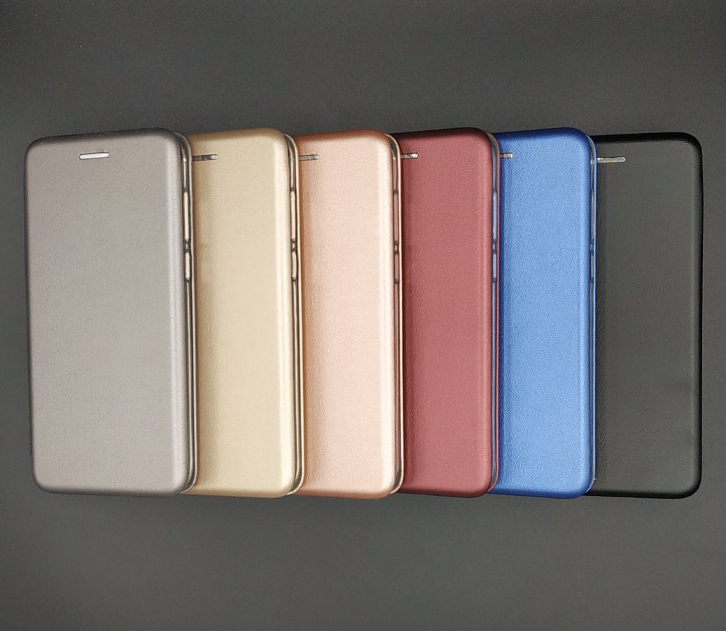 Чехол книжка для SAMSUNG Galaxy S10 (SM-G973), экокожа, визитница, цвет черный.
