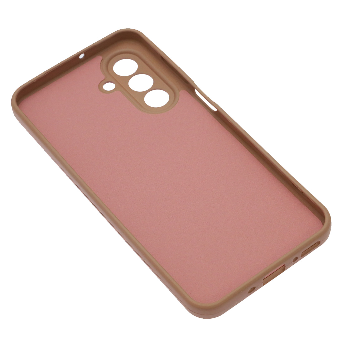Чехол накладка Silicon Cover для SAMSUNG Galaxy A17, A26 5G, защита камеры, силикон, бархат, цвет кофе с молоком