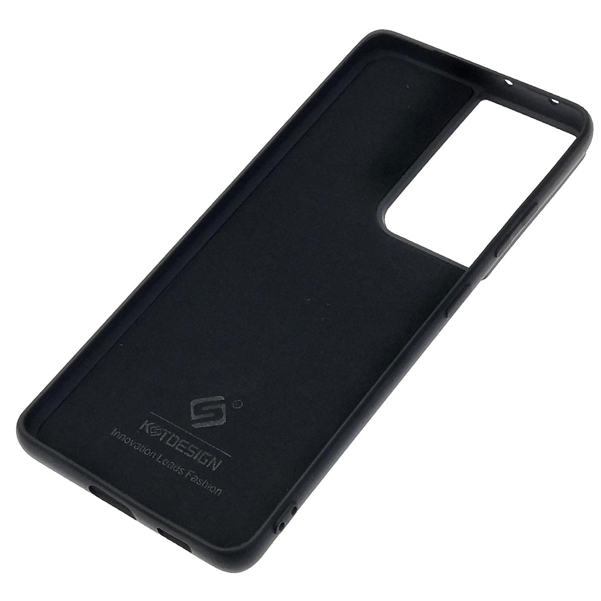 Чехол накладка Kevlar для SAMSUNG Galaxy S21 Ultra (SM-G998), силикон, бархат, цвет черный