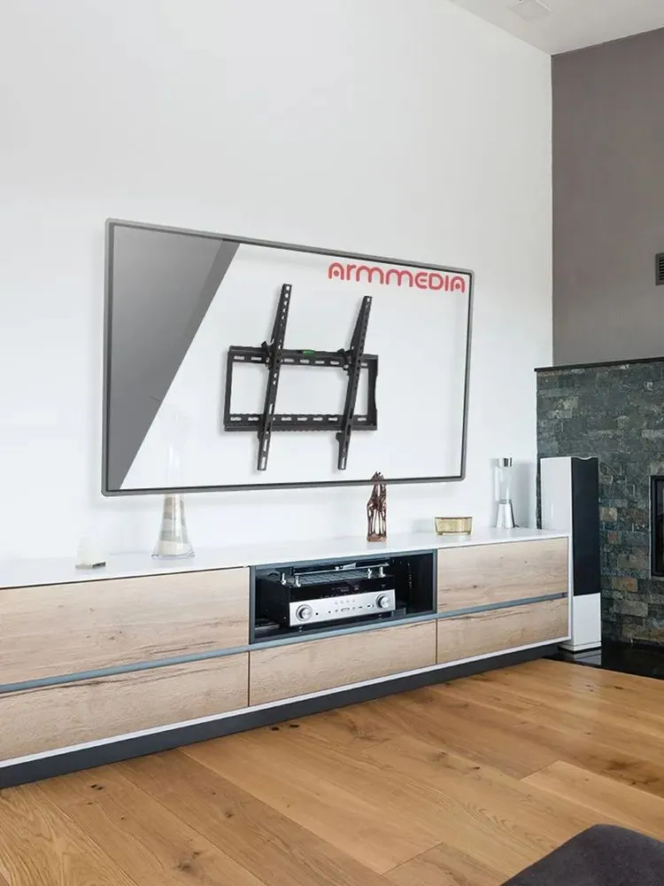 Кронштейн (крепление для телевизора на стену) Arm Media STEEL-4, до 40 кг, 22-65", vesa 400x400, настенный, наклонный, цвет черный