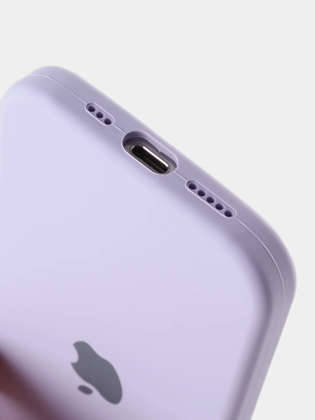 Чехол накладка Silicone Case для APPLE iPhone 13, L-ogo, защита камеры, силикон, бархат, цвет сиреневый