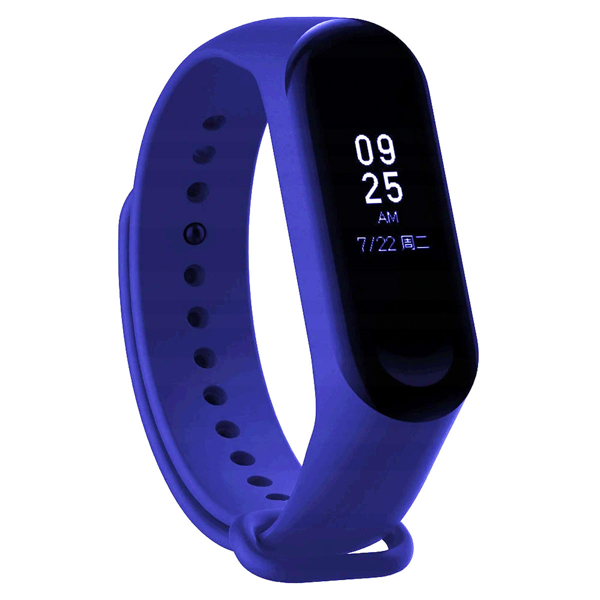 Ремешок на запястье, браслет для XIAOMI Mi Band 3, 4, силикон, цвет ярко синий