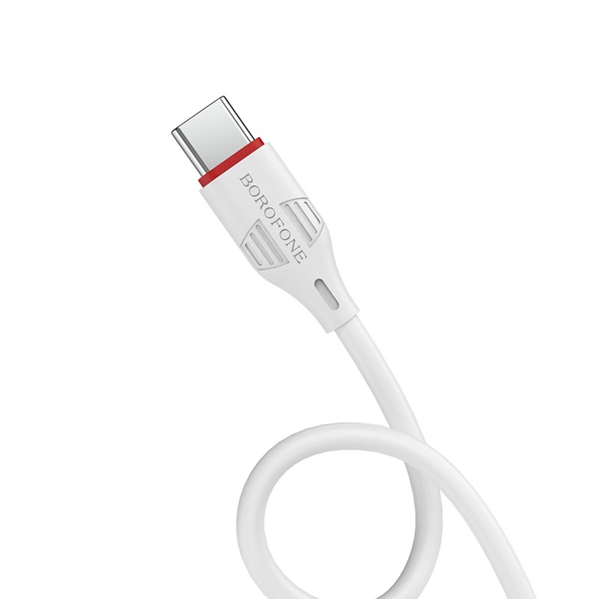 Кабель BOROFONE BX17 Enjoy USB Type C, 3A, длина 1 метр, силикон, цвет белый
