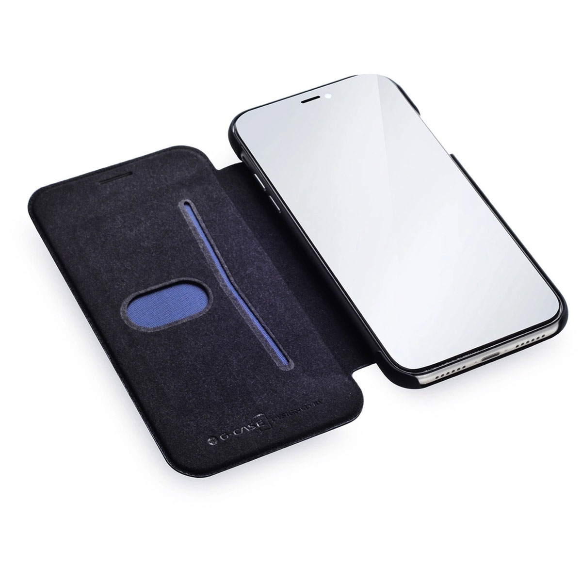 Чехол книжка G-CASE для APPLE iPhone 11 Pro MAX, экокожа, цвет синий.