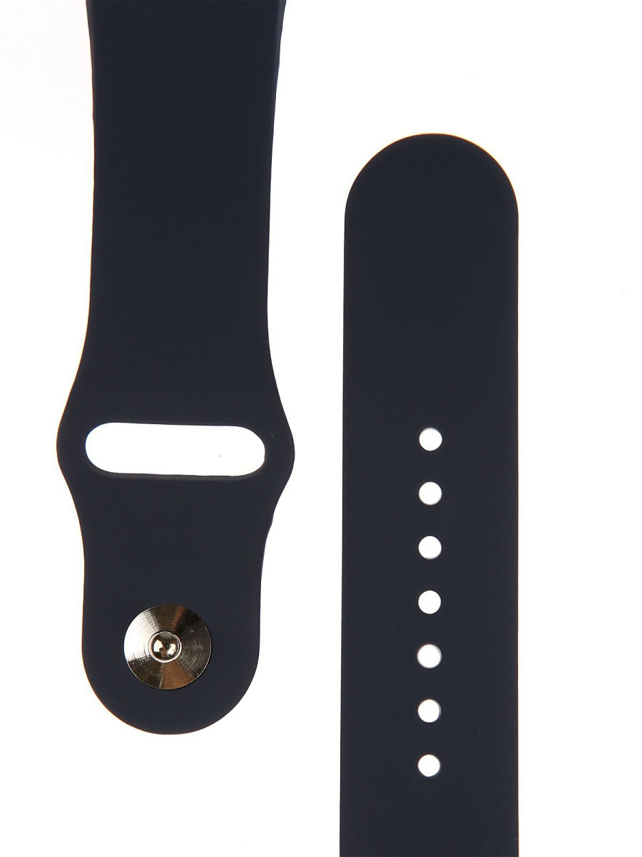 Ремешок для Apple Watch спортивный "Sport", размер 38-40 mm, цвет тёмно-синий.