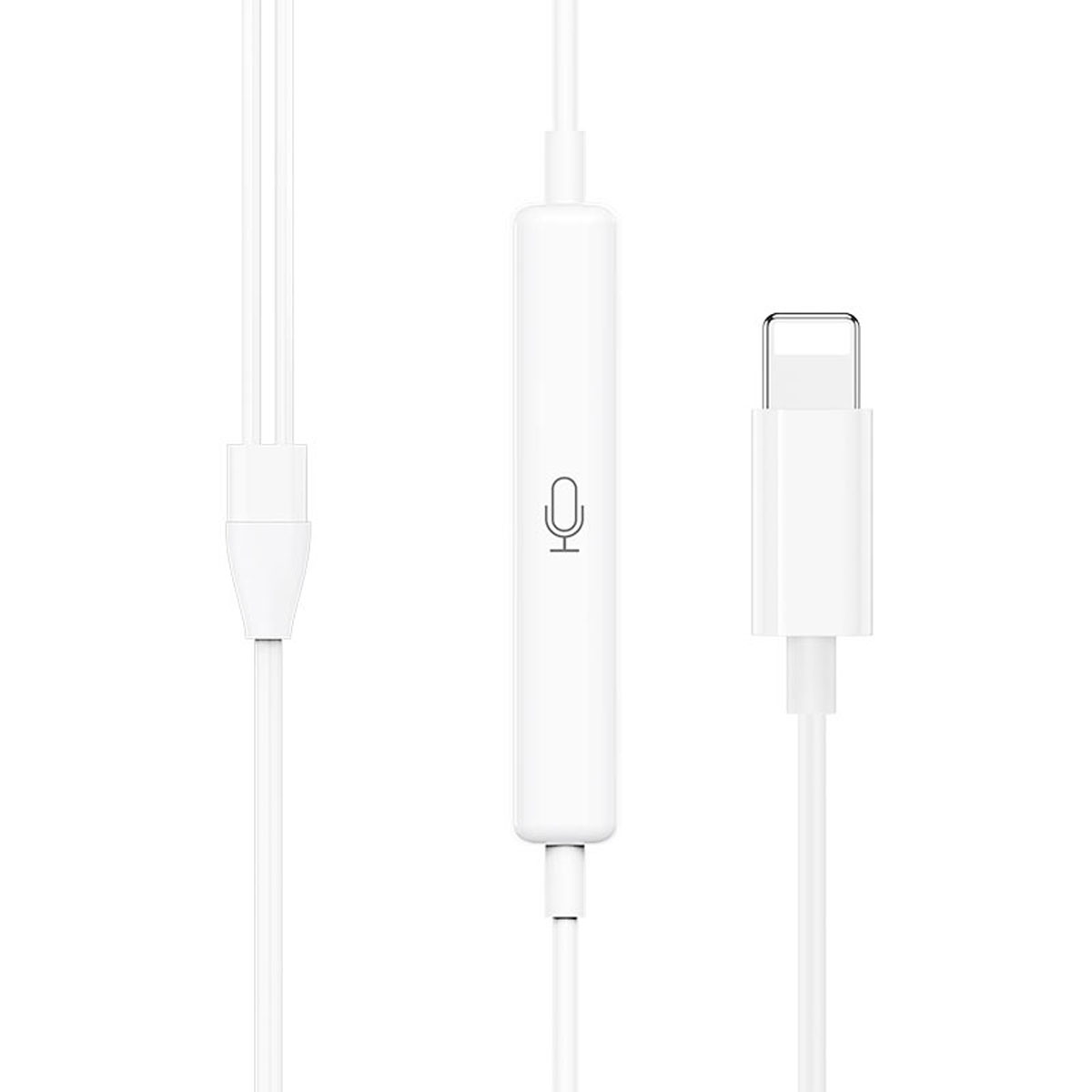 Гарнитура (наушники с микрофоном) проводная, BOROFONE BM56 Original series, разъем Lightning 8 pin, цвет белый Гарнитура (наушники с микрофоном) проводная, BOROFONE BM56 Original series, разъем Lightning 8 pin, цвет белый