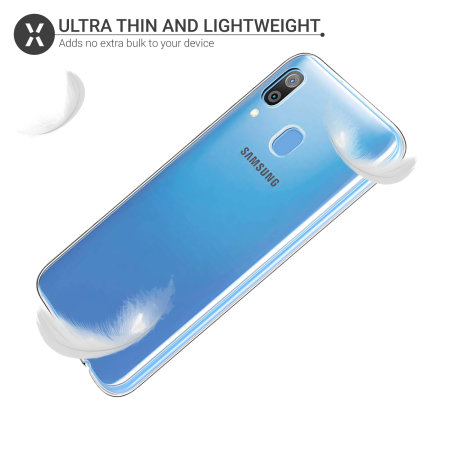 Чехол-накладка для SAMSUNG Galaxy A30 2019 (SM-A305) силиконовая ультратонкая прозрачная TPU CASE.