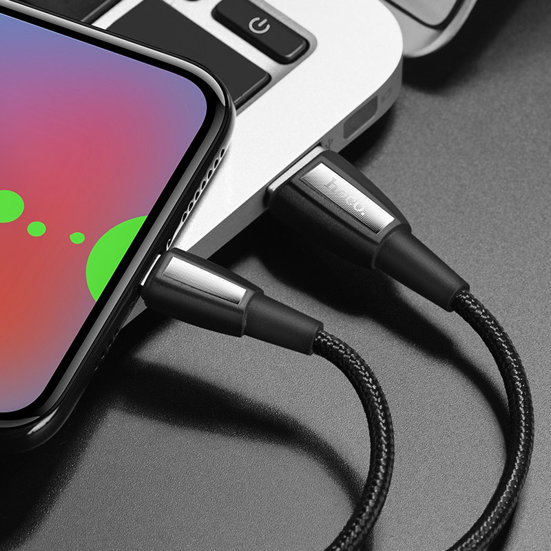 Кабель HOCO X39 Titan Micro USB, 2.4A, длина 1 метр, цвет черный