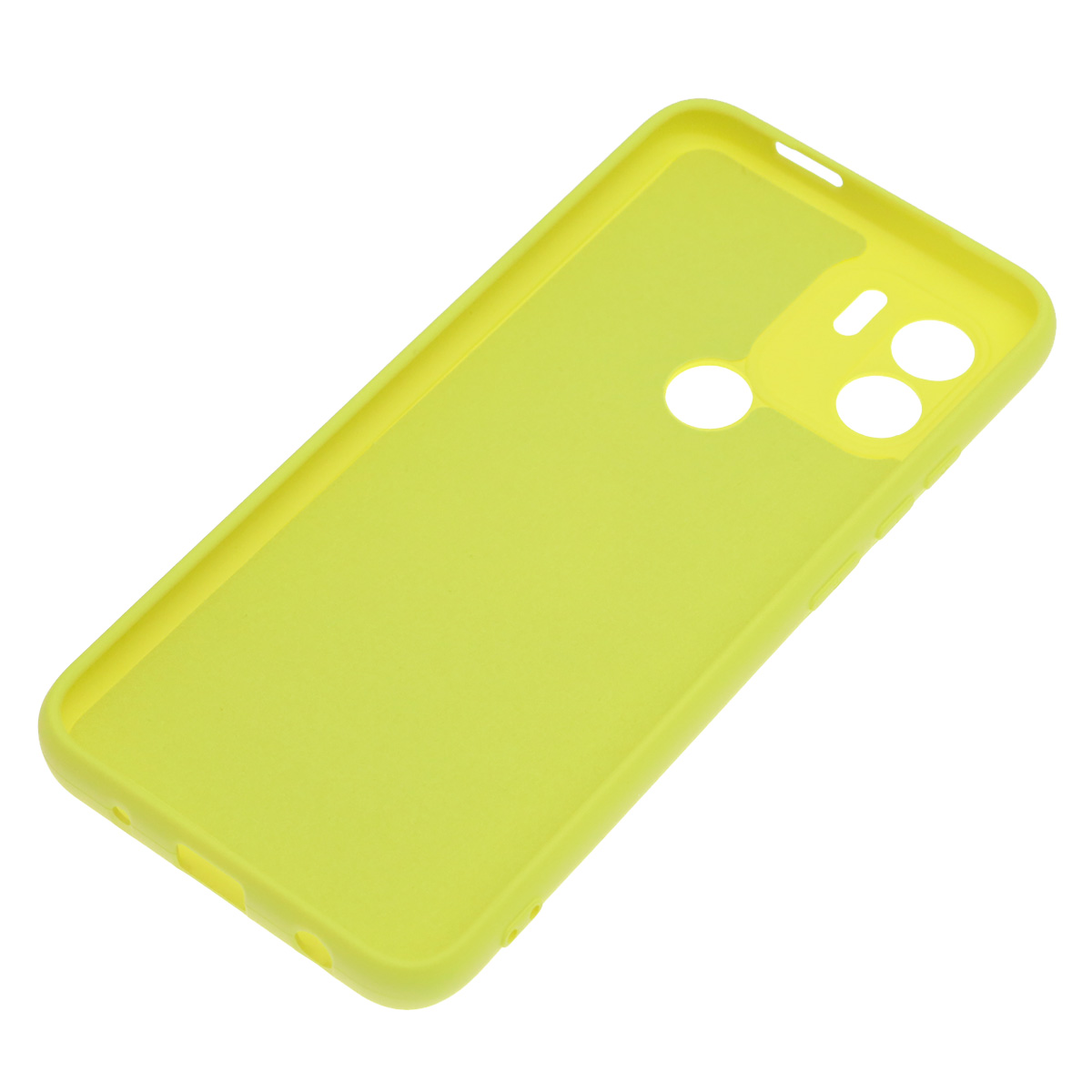 Чехол накладка NANO для Redmi A1 Plus, Redmi A2 Plus, POCO C51, силикон, бархат, цвет желтый