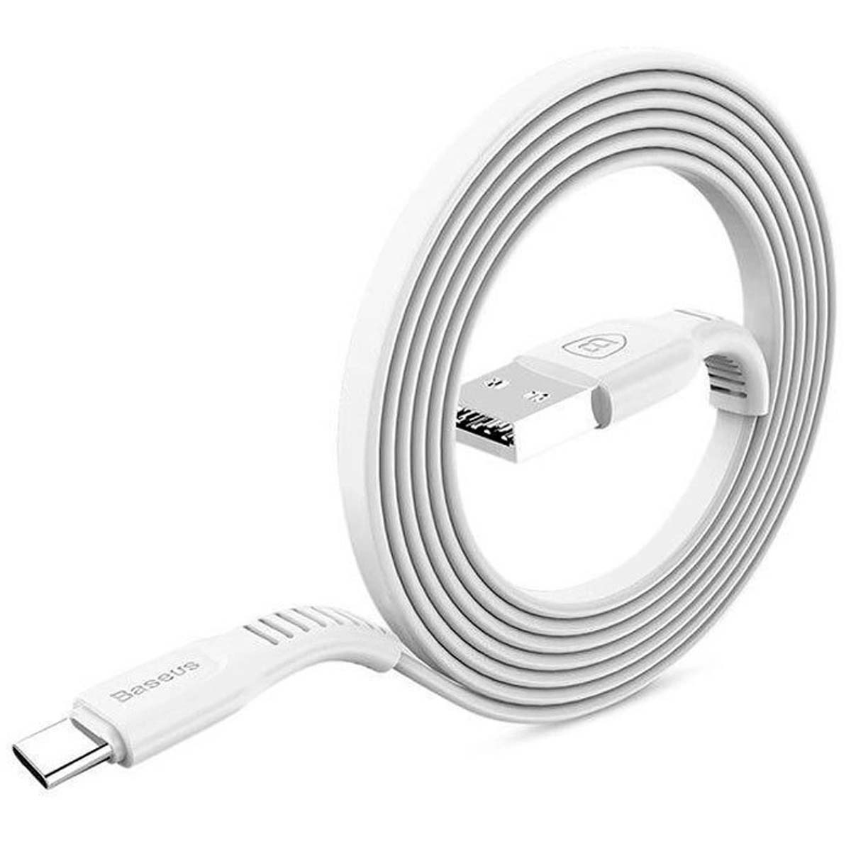 Кабель BASEUS Tough Series USB Type C, 2A, длина 1 метр, цвет белый