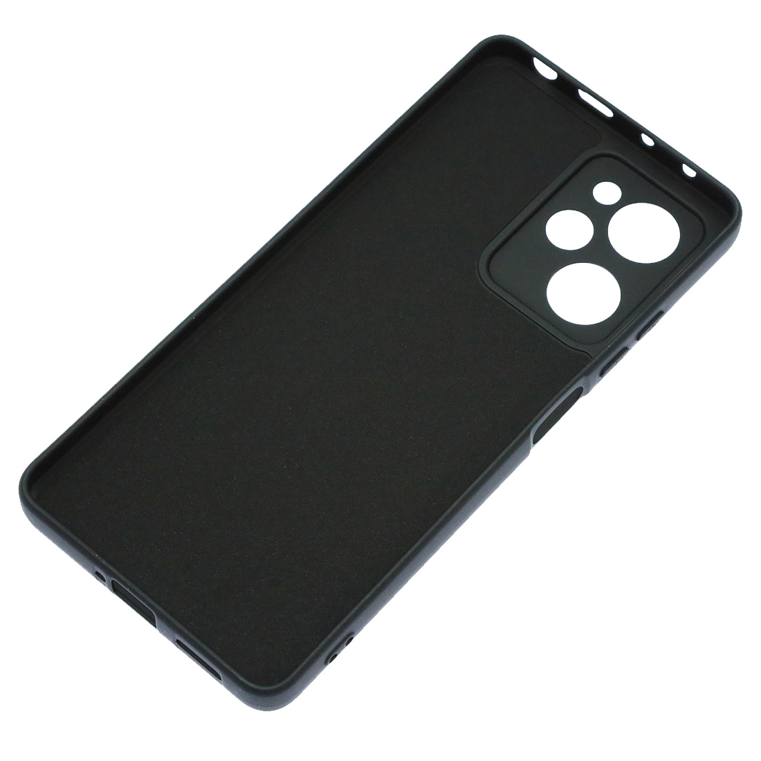 Чехол накладка NANO для XIAOMI POCO X5 Pro 5G, защита камеры, силикон, бархат, цвет черный