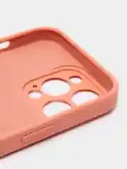 Чехол накладка Silicone Case для APPLE iPhone 13 Pro Max, с поддержкой MagSafe, защита камеры, силикон, бархат, цвет песочно-персиковый