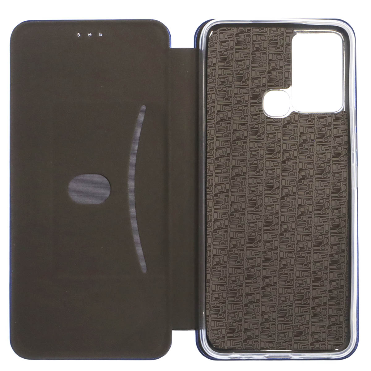 Чехол книжка STYLISH для INFINIX Smart 6 Plus, экокожа, визитница, цвет синий
