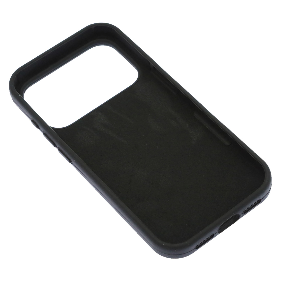 Чехол накладка Silicone Case для Apple iPhone 17 Pro, бархатная подложка, цвет черный