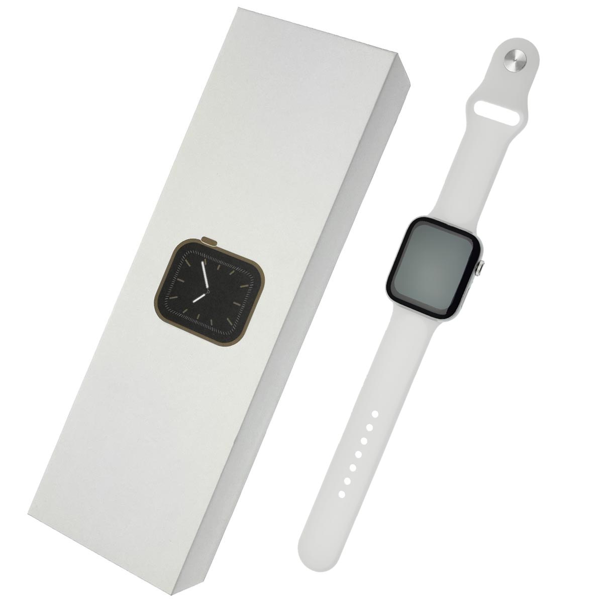 Умные часы и фитнес браслет SMART Watch series 6, цвет серебристый