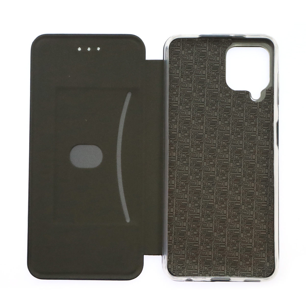 Чехол книжка STYLISH для SAMSUNG Galaxy A22 4G (SM-A225F), M22 (SM-M225F), M32 (SM-M325F), экокожа, визитница, цвет темно синий