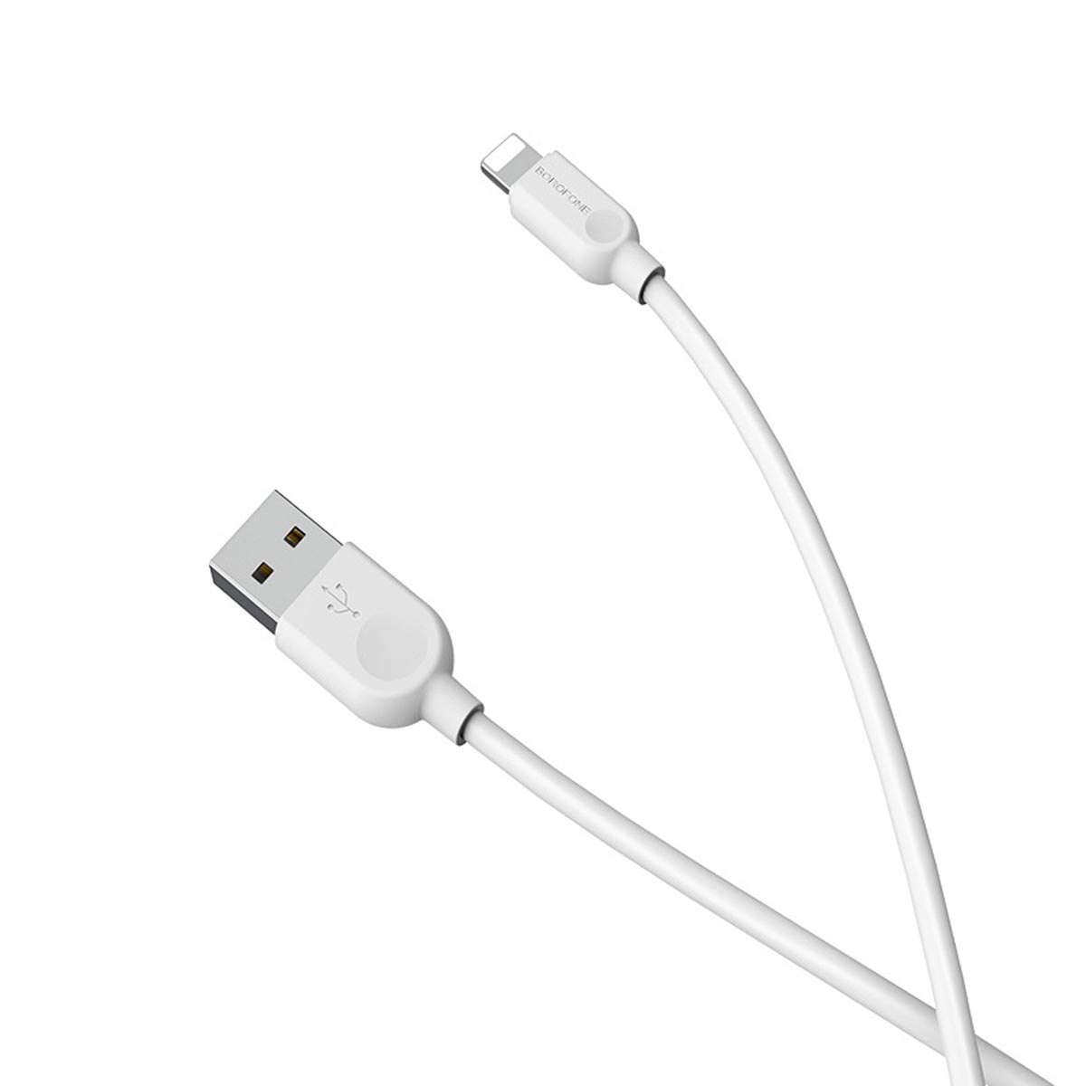 Кабель BOROFONE BX14 LinkJet Lightning 8 pin, 2.4А, длина 2 метра, силикон, цвет белый