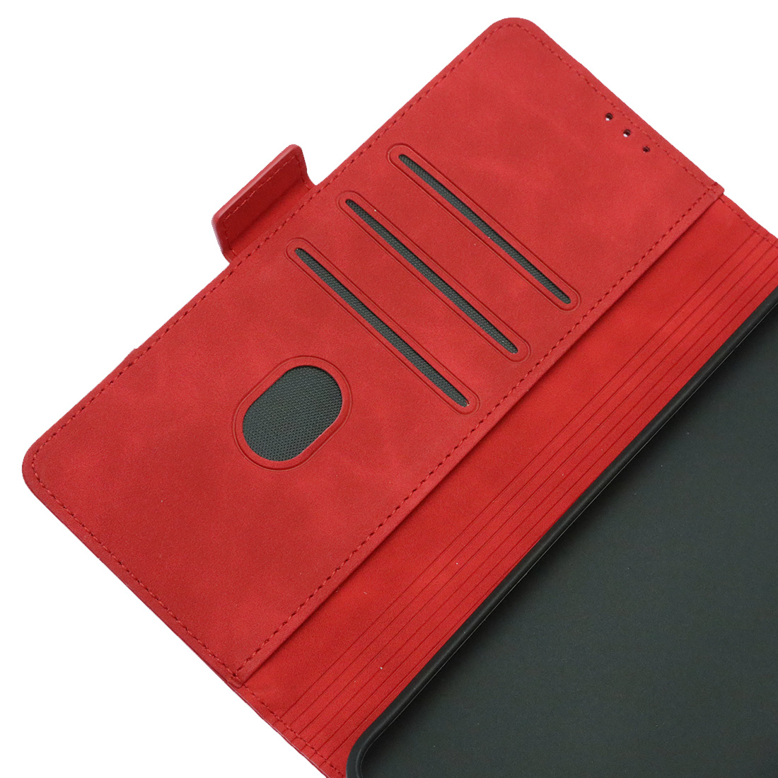 Чехол книжка NICE для INFINIX HOT 30 Play, экокожа, визитница, цвет красный