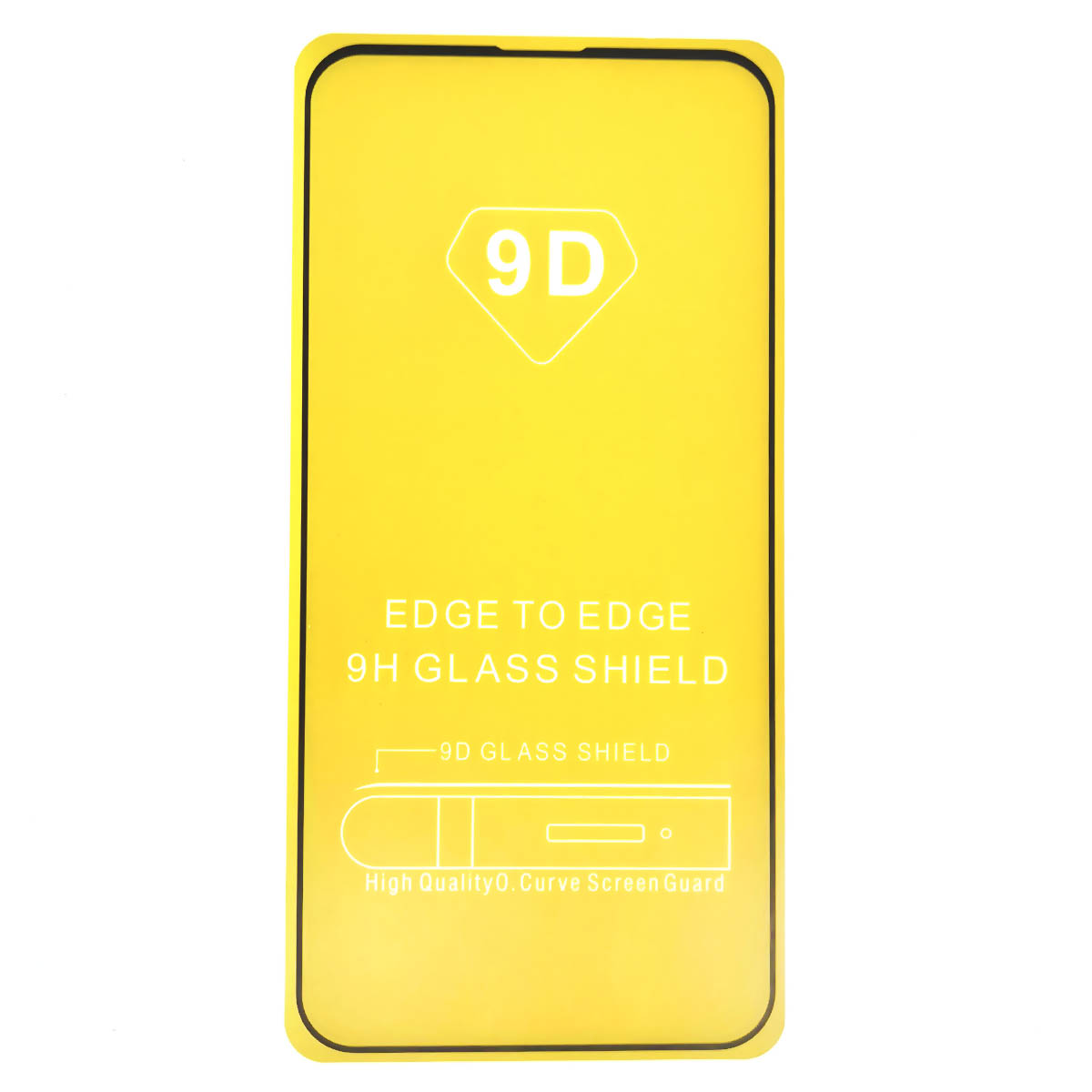 Защитное стекло 9D для APPLE iPhone 13 (6.1"), iPhone 13 Pro (6.1"), iPhone 14 (6.1"), iPhone 16e (6.1"), цвет окантовки черный
