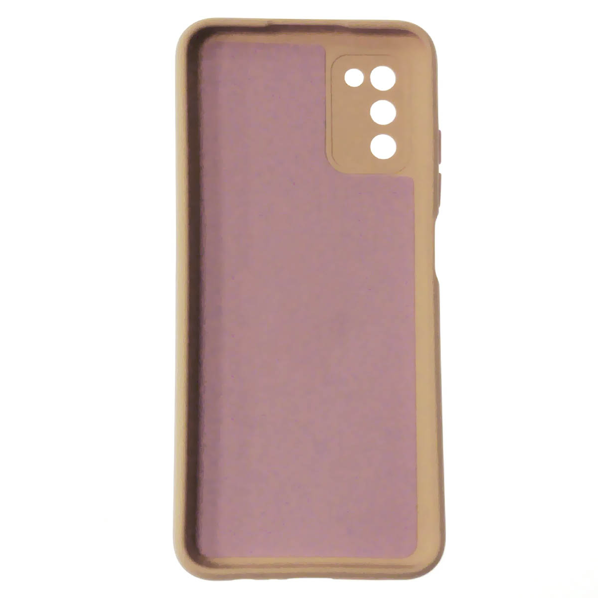 Чехол накладка для SAMSUNG Galaxy A03s (SM-A037F), защита камеры, силикон, бархат, рисунок OSOS