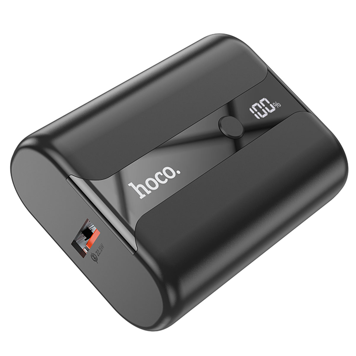 Внешний портативный аккумулятор, Power Bank HOCO Q3 Pro, 10000 mAh, 22.5W, PD20W, QC3.0, LED дисплей, цвет черный (распродажа -50%)