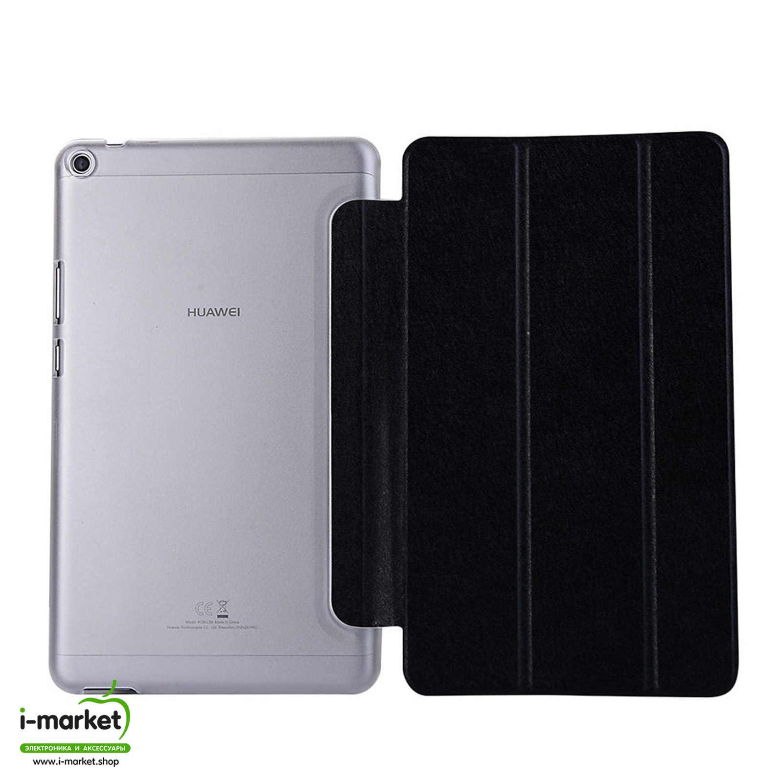 Чехол книжка Trans Cover для HUAWEI MediaPad T3 (KOB-L09, KOB-W09), диагональ 8.0", цвет черный