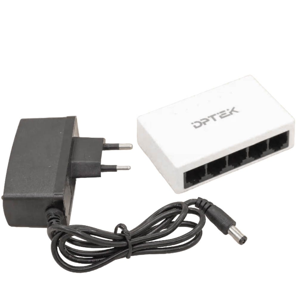Коммутатор, свитч DPTEK DK2000-105F-M, 5 портов, 10/100Mbps, цвет белый