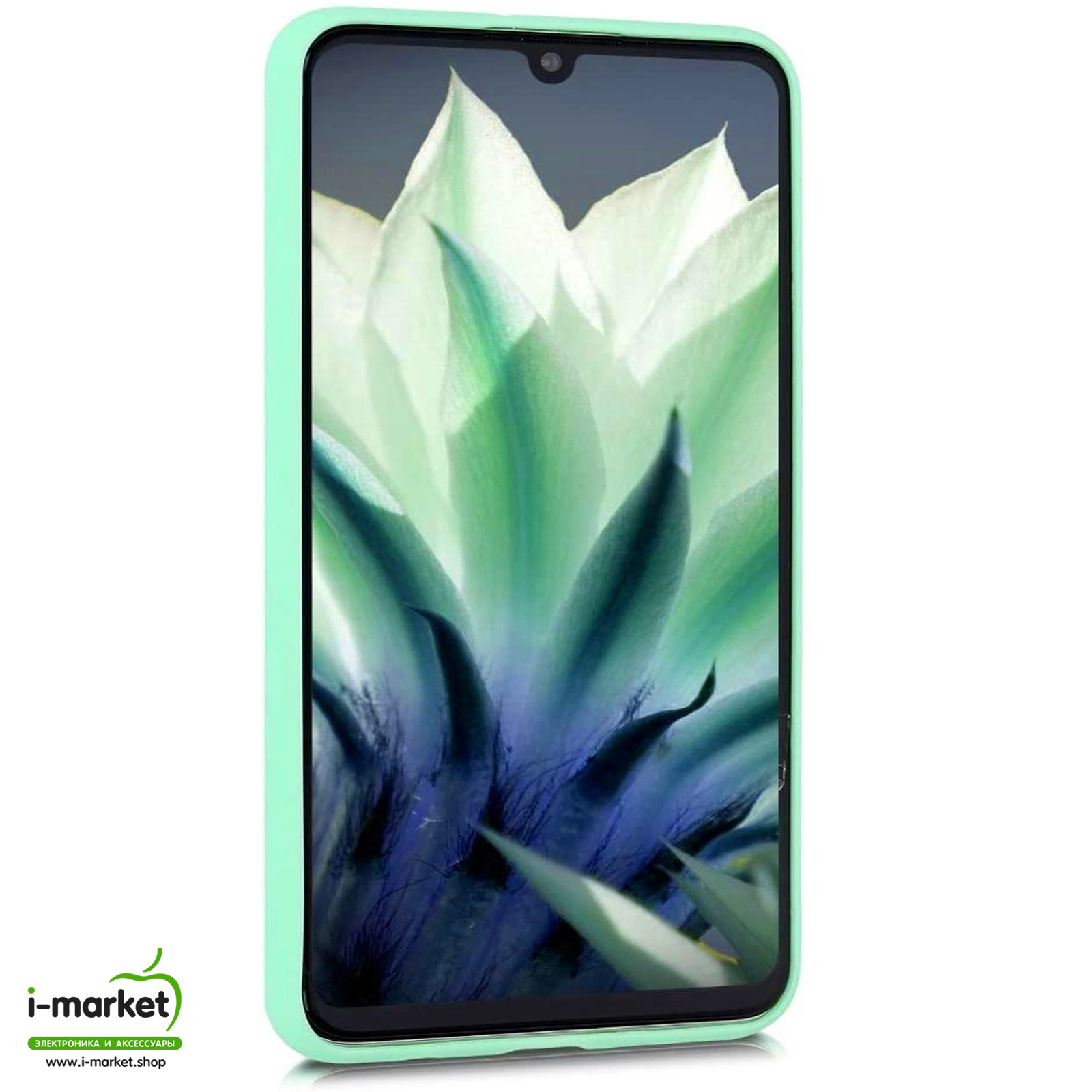 Чехол накладка GPS для HUAWEI Y6P (MED-LX9N), силикон, матовый, цвет бирюзовый
