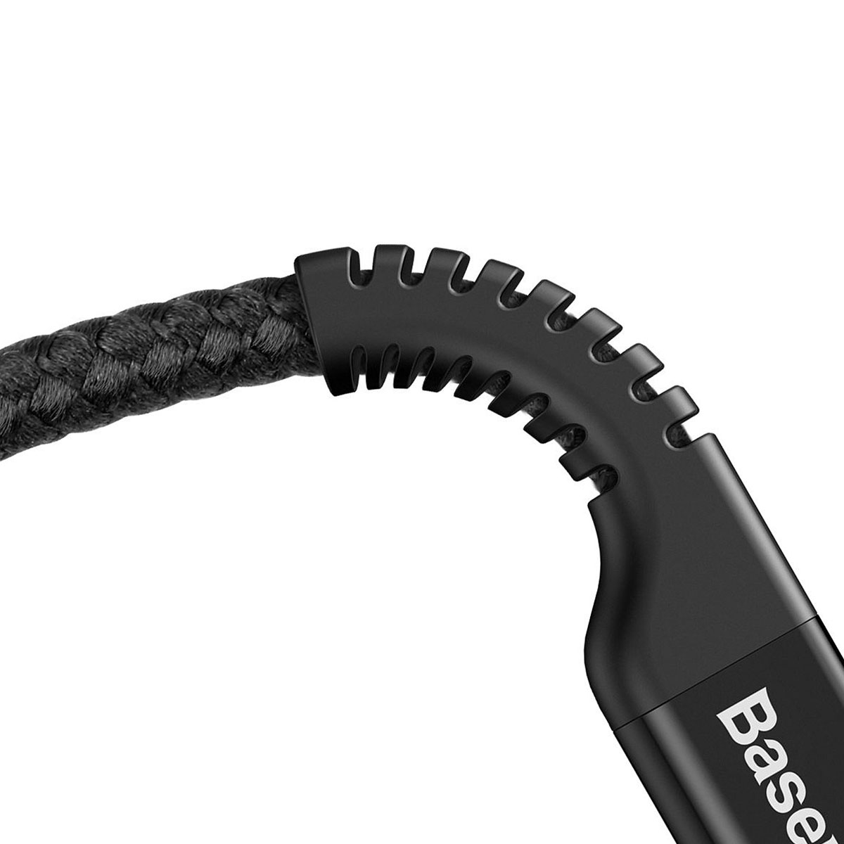 Кабель BASEUS CALSR-01 Fish eye Spring APPLE Lightning 8 pin, 2A, длина 1 метр, витой, цвет черный